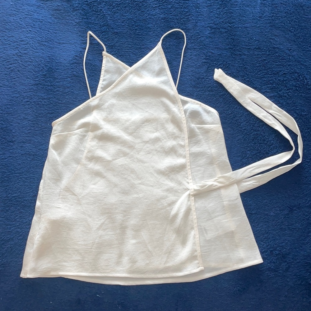 Express Sheer Wrap Top